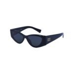 Miu Miu Cat-Eye Black Acetate Frame Grey Lens Sunglasses