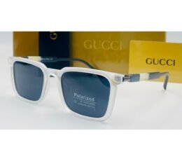 Gucci Polarized White Black Sunglasses
