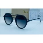 Dior Double Bridge Pilot Black Frame Grey Gradient Lens Sunglasses