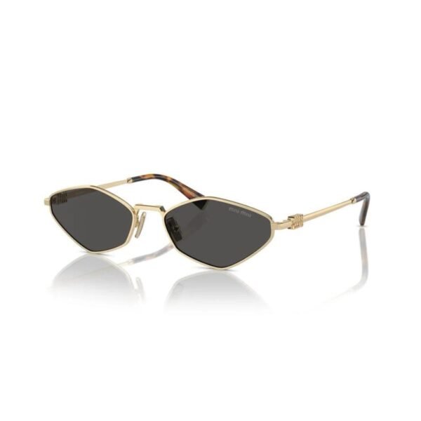 Miu Miu Black-Gold Sunglasses - Image 2