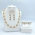 Golden Black Jewelry Set