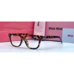 Miu Miu Square Tortoise Acetate Frame Clear Lens Eyeglasses Sunglasses