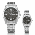 Casio Couple Watch Set – Premium Stainless Steel Design