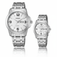 Casio Couple Watch Set – Premium Stainless Steel Design