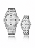 Casio Couple Watch Set – Premium Stainless Steel Design - Image 2