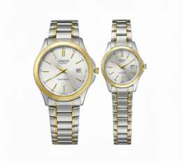 Casio Couple Watch Set – Premium Stainless Steel Design