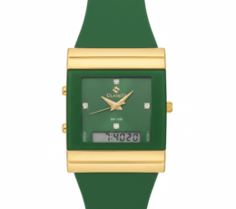Clasico Luxury Unisex Dual-Time Hybrid Watch