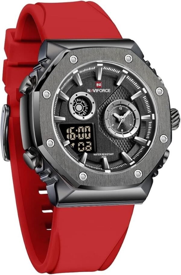 NAVIFORCE Men Dual Display Analog Digital Watch - Image 3