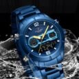 NAVIFORCE Blue Steel Dual Display Men’s Watch
