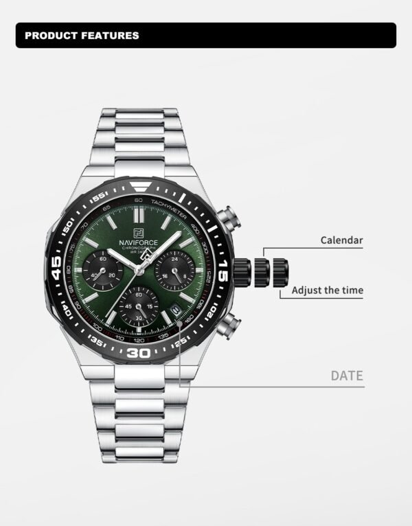 NAVIFORCE Luxury Men's Chronograph Sport Watch - Image 5