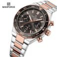 NAVIFORCE Men’s Rugged Silver Chronograph