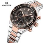 NAVIFORCE Men’s Rugged Silver Chronograph - Image 3