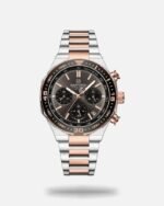NAVIFORCE Men’s Rugged Silver Chronograph
