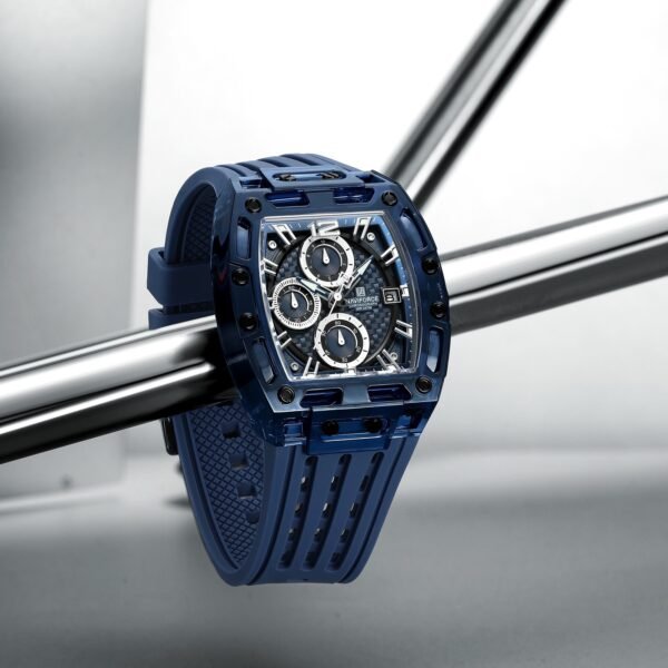 NAVIFORCE Men’s Transparent Luxury Sport Watch - Image 2