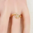 Star Design Gold Alternative Ring