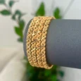 4 braided bangles, a gold alternative