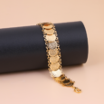 Gold alternative bracelet, medium size