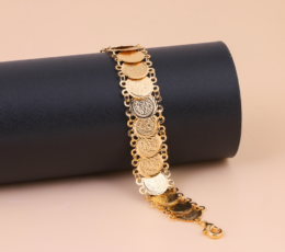 Gold alternative bracelet, medium size