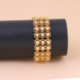 Wide Gold Bracelet
