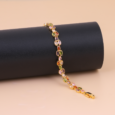 Soft Gold Colored Zircon Bracelet