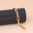 Gold alternative bracelet, royal colors