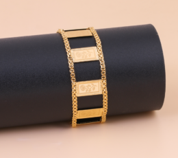 Gold Spike Bracelet, Square Shape