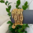 4 Spike bangles with gold alternative key