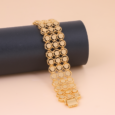 Gold alternative bracelet, elegant rings