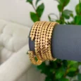 4 Marami Key Gold Alternative Bangles