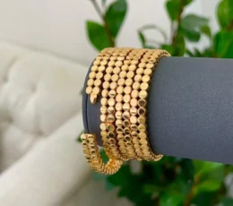4 Marami Key Gold Alternative Bangles