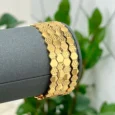 4 gold-plated bangles