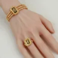 Gold Alternative Spike Square Set