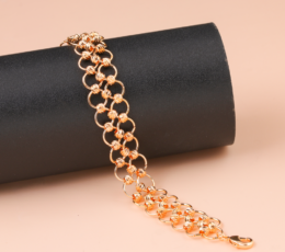 Gold Alternative Bracelet, Gold Rings