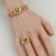 Round Gold Alternative Spike Set