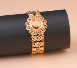 Gold Alternative Bracelet, Flower of the East