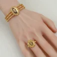 Gold Plated Oval Alloy Alternative Set