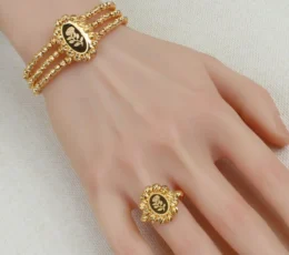 Gold Plated Oval Alloy Alternative Set