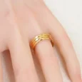 Gold Alternative Wedding Ring Set