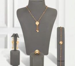 Gold Plated Hexagonal Glitter Set