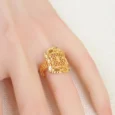 Gold Alternative Ring, Elegant Mesh