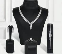 Diamond Leaf Gold Plated Alternative Set