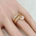 Gold Clasp Ring