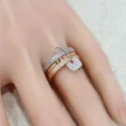 Tri-color Clasp Ring