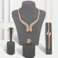 Gold Plated Zircon Glitter Set