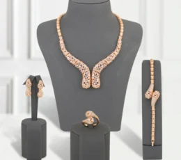 Gold Plated Zircon Glitter Set