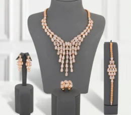 Sparkling Gold Waterfall Set