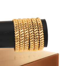 Gold Alternative Bangles With Golden Shells | Price Per Unit