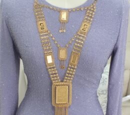 Connected spike set, gold alternative