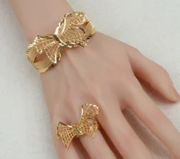 Butterfly Touch Gold Alternative Bracelet and Ring