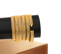 Glittering Gold Alternative Bangles | Price Per Unit